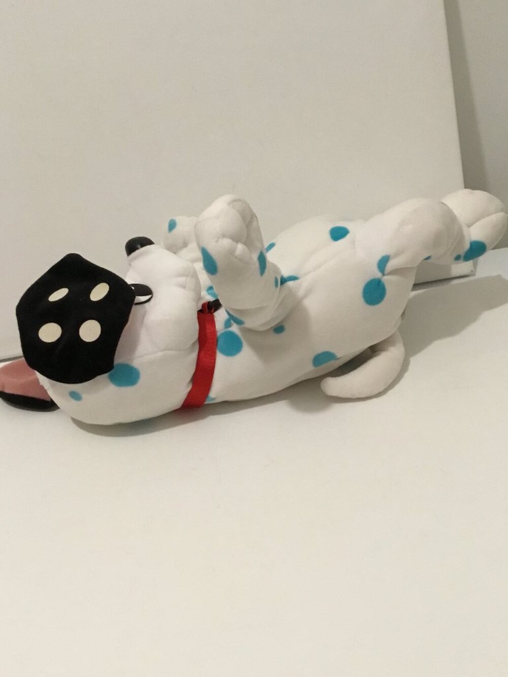 102 Dalmations Domino plush, w/blue spots, 17 " - Rare, Vintage plush - Picture 6 of 7